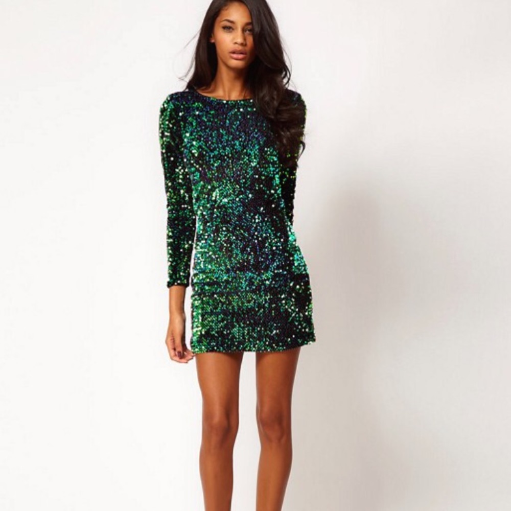 NWT! Motel Rocks Gabby Iridescent Sequin Dress